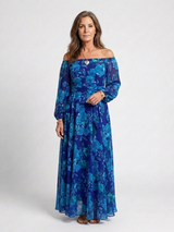 Ellis & Johnson™ | Off Shoulder Floral Maxi Dress
