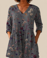 Kira | Long Blouse with Striking Pattern