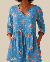Ayla | Long Blouse with Bold Pattern