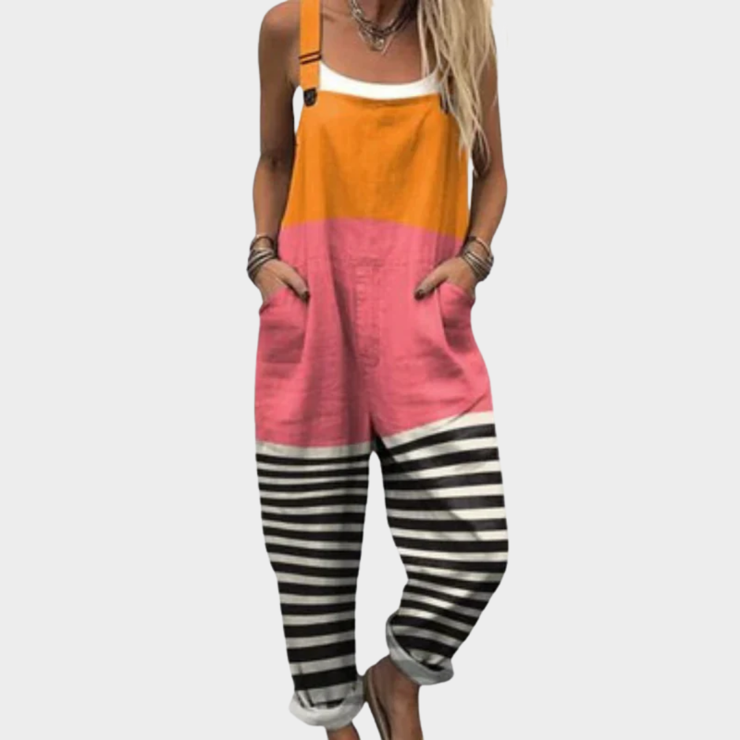 Cozy Printed Overalls