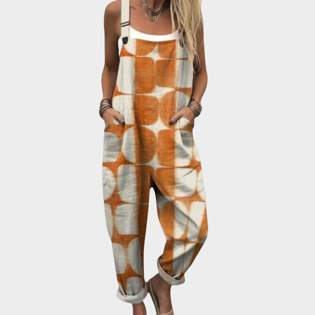 Cozy Printed Overalls