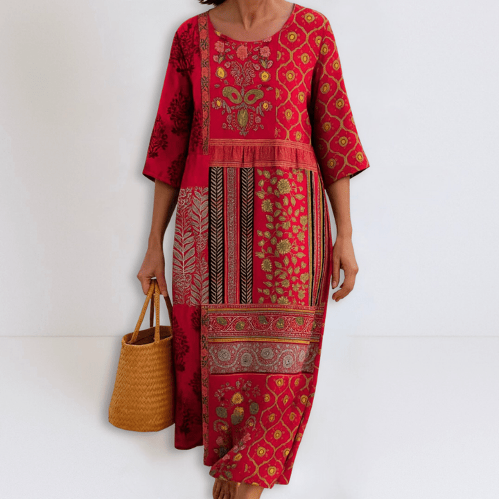 Laura | Loose-Fitting Boho Maxi Dress