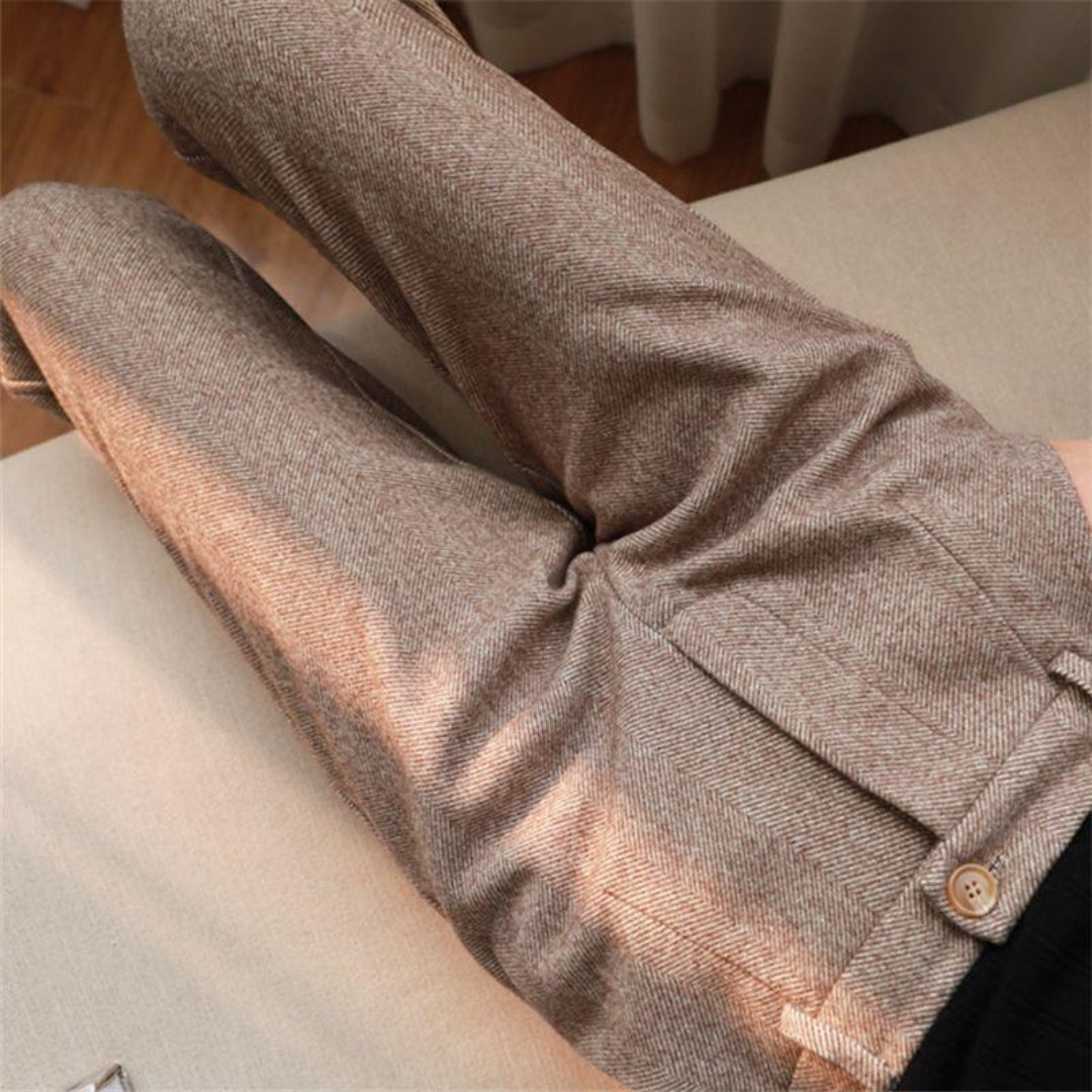 Lex | Heritage herringbone trousers