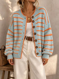 MABEL | STRIPED KNIT CARDIGAN FOR WOMEN