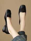 SANDRA | SQUARE TOE FLATS FOR WOMEN