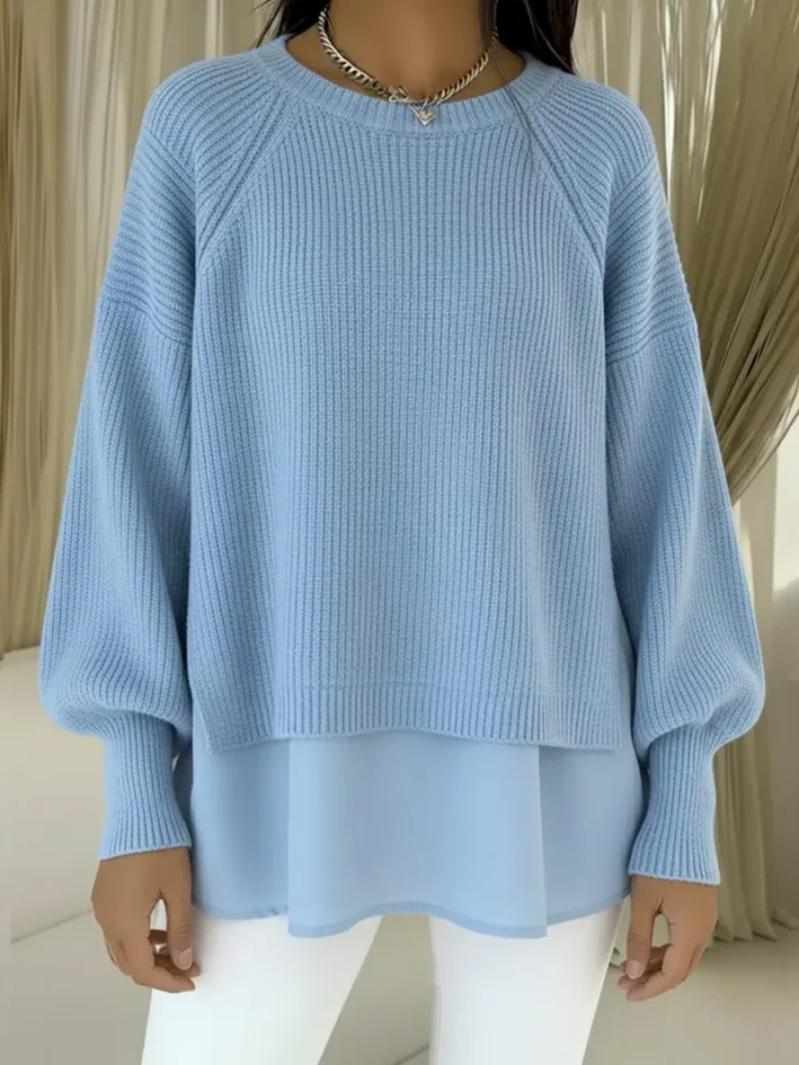 KESTLYN | LAYERED-LOOK SWEATER