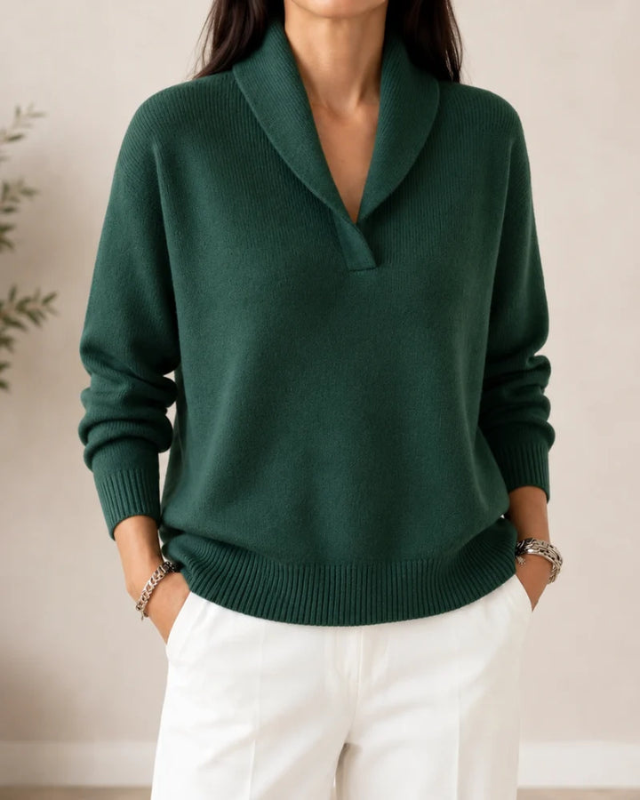 ANTONINE - SOFT V-NECK JUMPER FOR WOMEN