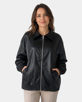 ANALISE | MODERN FAUX LEATHER JACKET FOR WOMEN