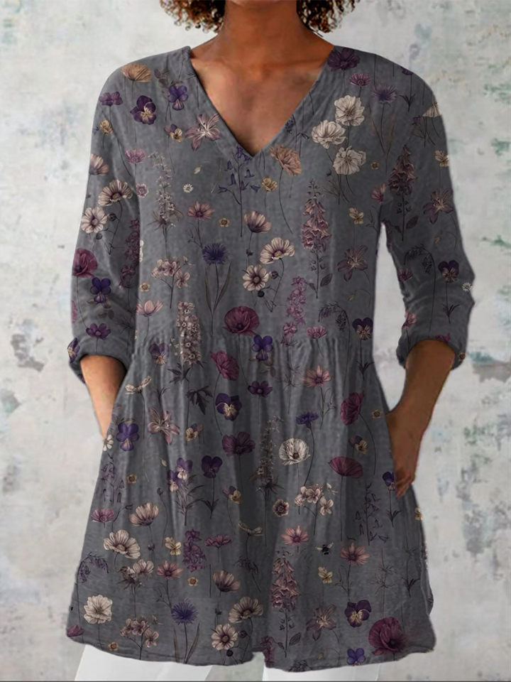 Kira | Long Blouse with Striking Pattern