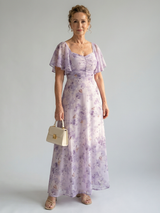 Vaelis | Flutter Sleeve Midi Dress