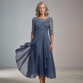 Maria - Elegant Lace Midi Dress