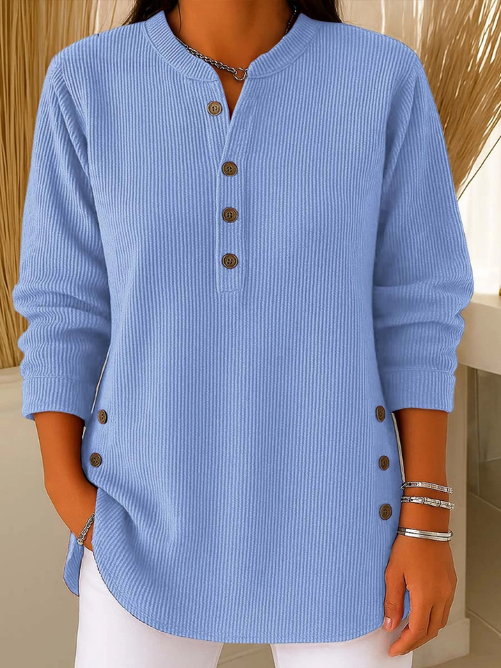 NEVA | BUTTON HENLEY TUNIC