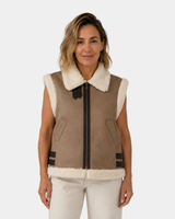 ÉLISE | VINTAGE FAUX FUR VEST FOR WOMEN