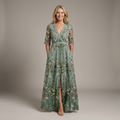 Flora- Elegant Floral Maxi Dress