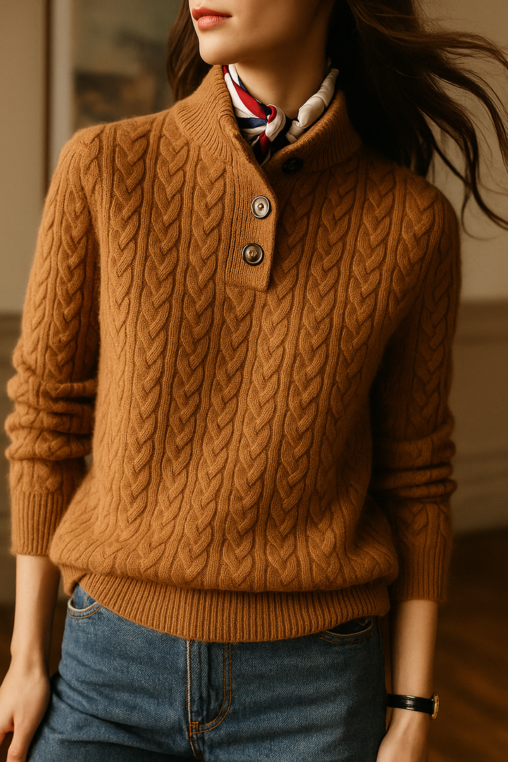 ARDEN | CABLE KNIT CASHMERE SWEATER FOR WOMEN