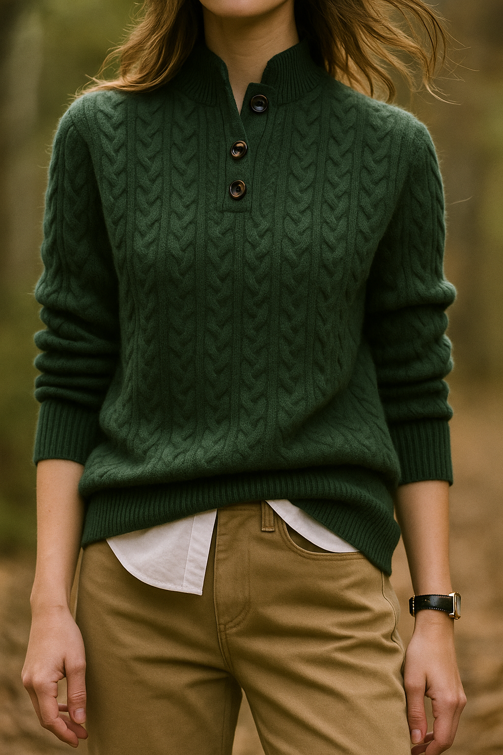 ARDEN | CABLE KNIT CASHMERE SWEATER FOR WOMEN