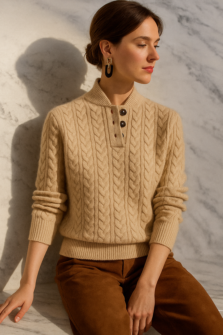ARDEN | CABLE KNIT CASHMERE SWEATER FOR WOMEN