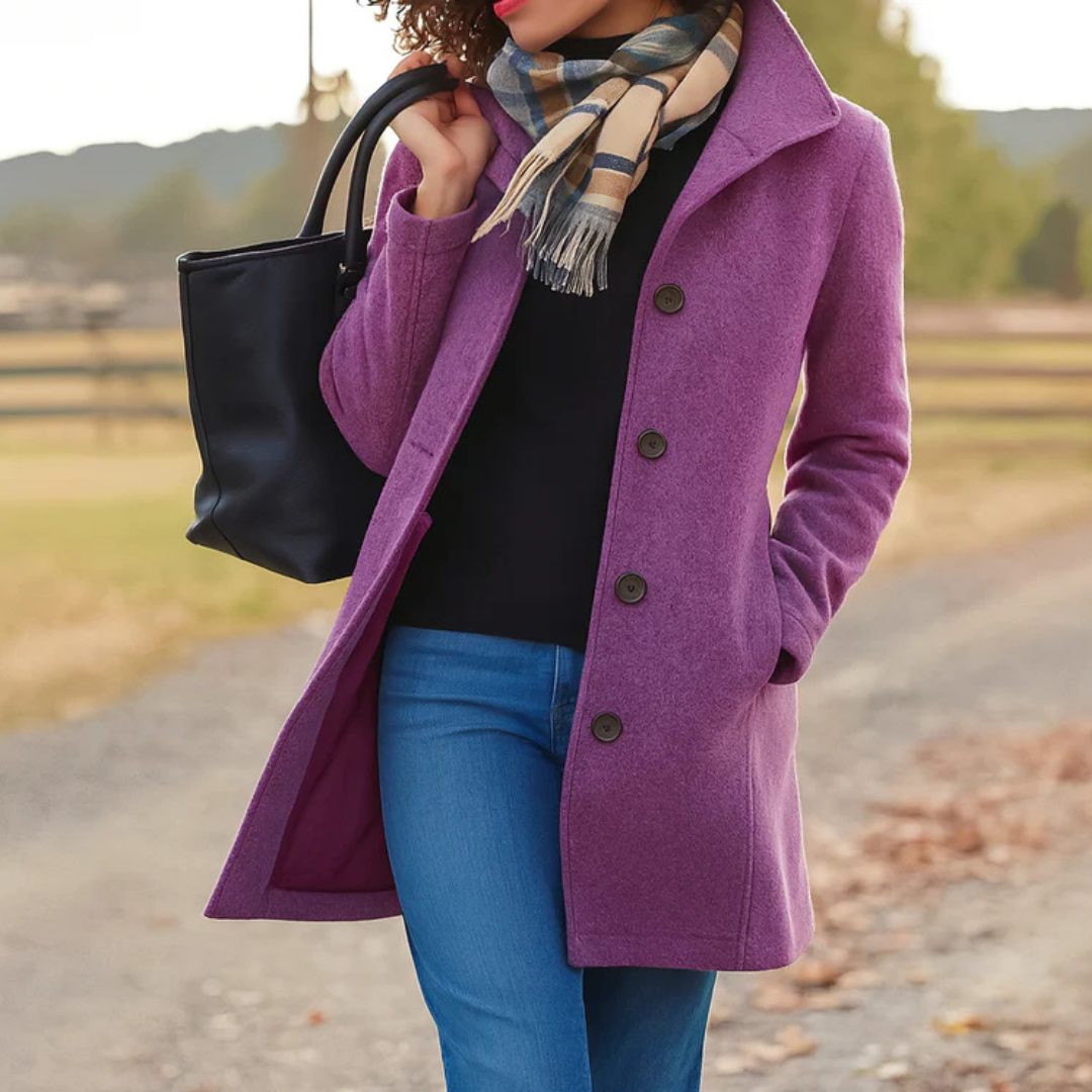 SERENA | HERITAGE BUTTON COAT FOR WOMEN
