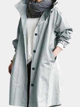 EVELYN | WATERPROOF HOODED TRENCH COAT FOR WOMEN