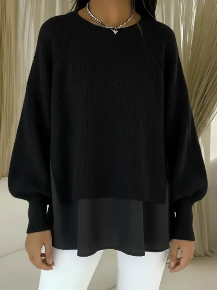 KESTLYN | LAYERED-LOOK SWEATER