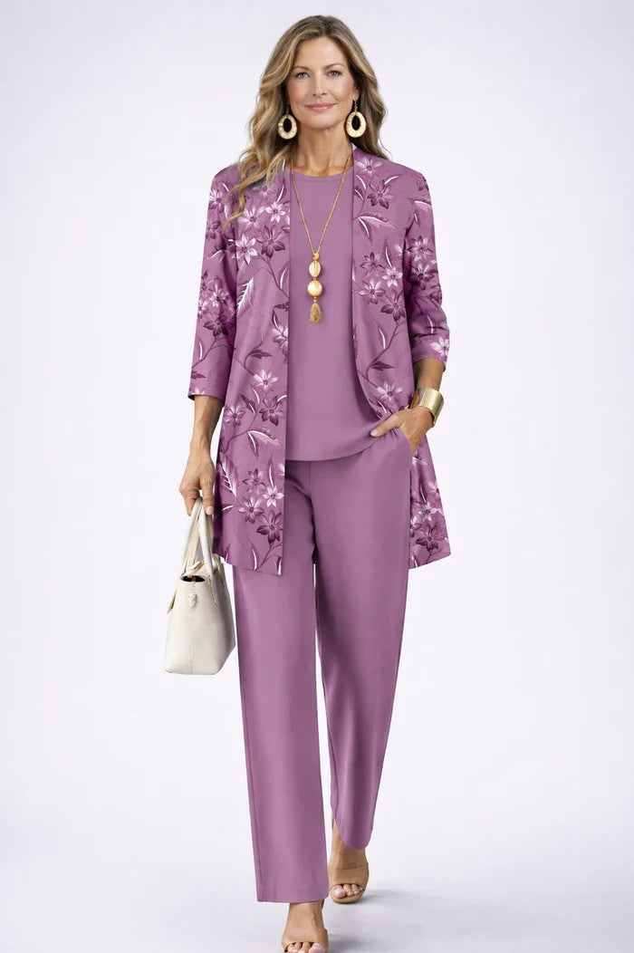 ELENA | THREE-PIECE WIDE-LEG SET FOR WOMEN