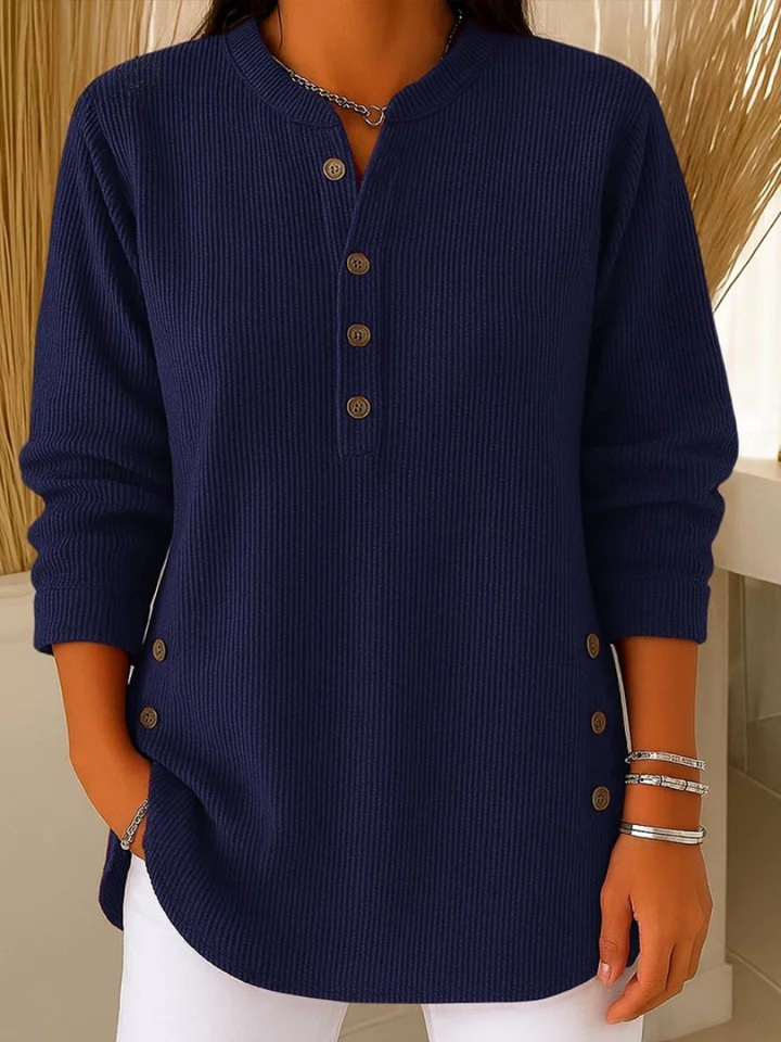 NEVA | BUTTON HENLEY TUNIC