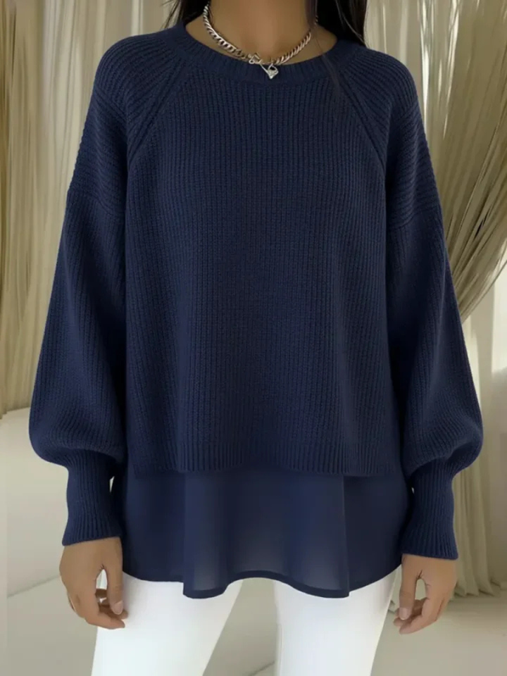 KESTLYN | LAYERED-LOOK SWEATER