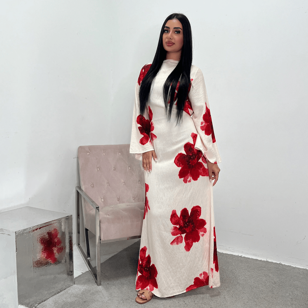 ALON™ – Modest Floral Loose Fit Maxi Dress