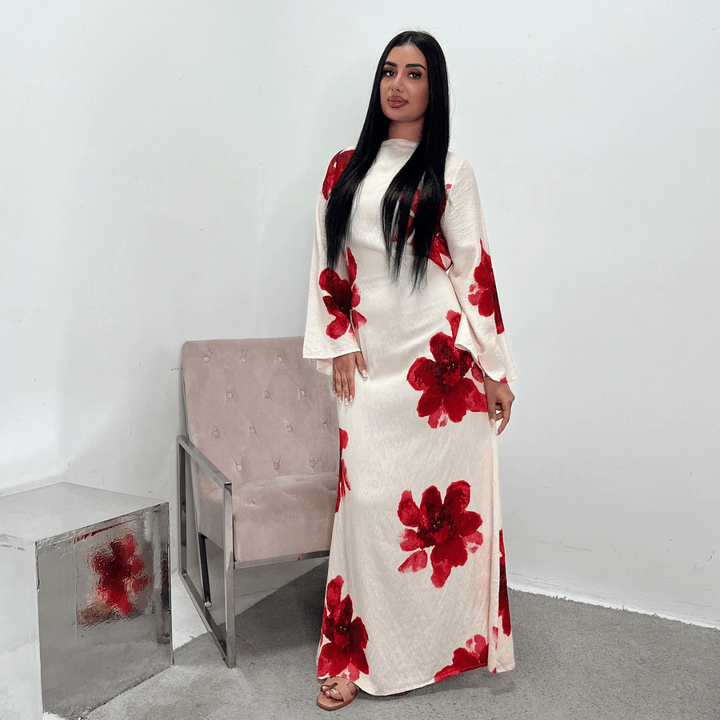 ALON™ – Modest Floral Loose Fit Maxi Dress