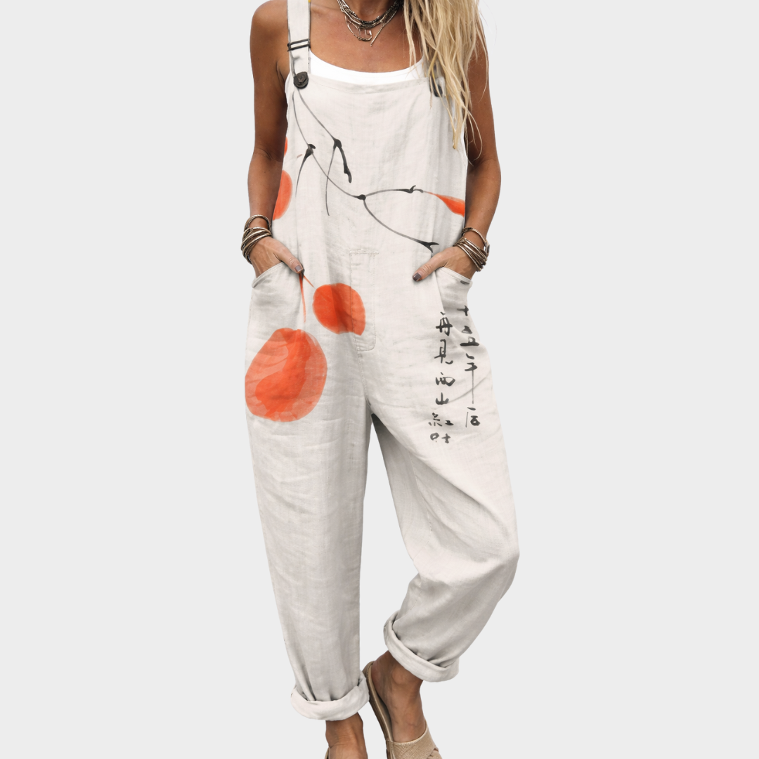 Cozy Printed Overalls