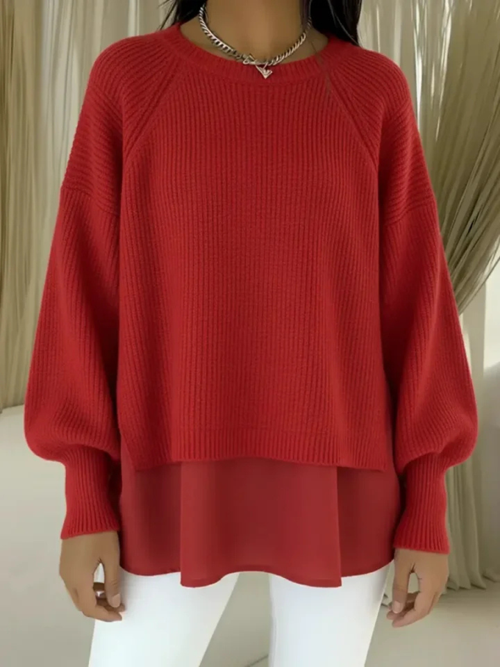 KESTLYN | LAYERED-LOOK SWEATER