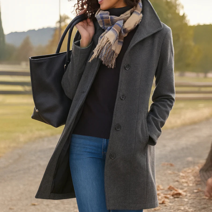 SERENA | HERITAGE BUTTON COAT FOR WOMEN