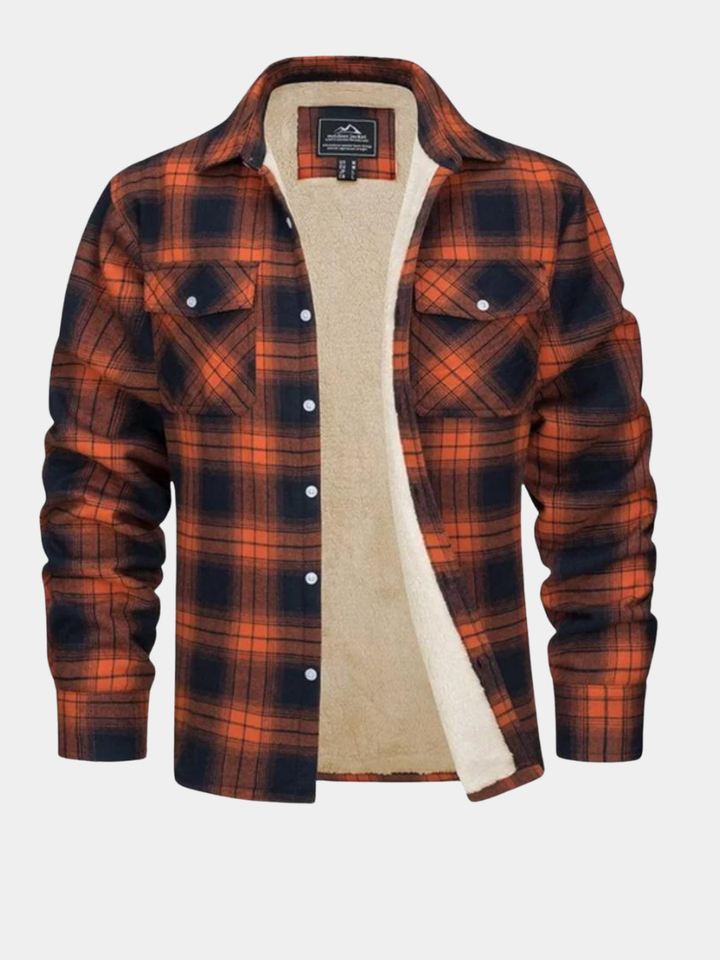 WILLIAM | SHERPA LINED PLAID JACKET FOR MEN
