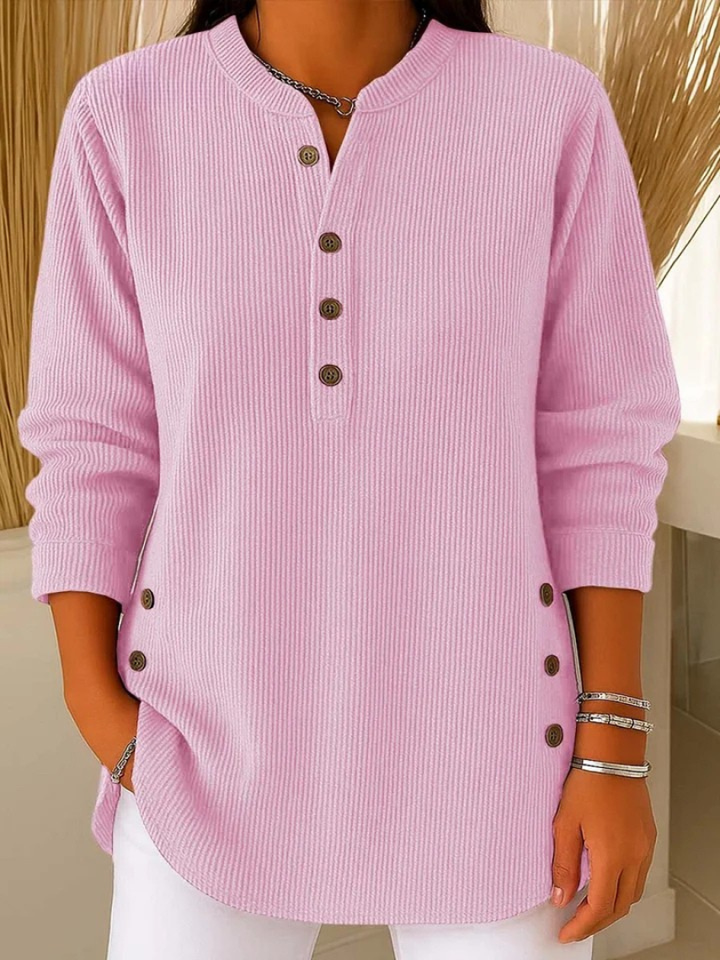 NEVA | BUTTON HENLEY TUNIC