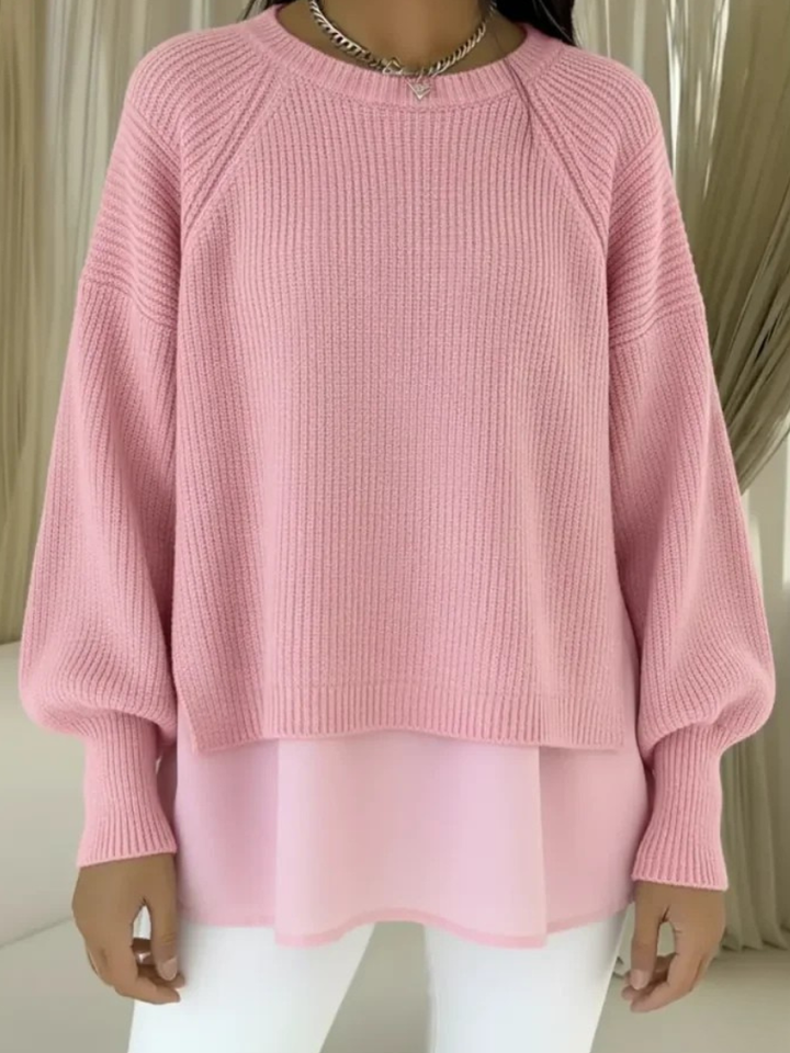 KESTLYN | LAYERED-LOOK SWEATER