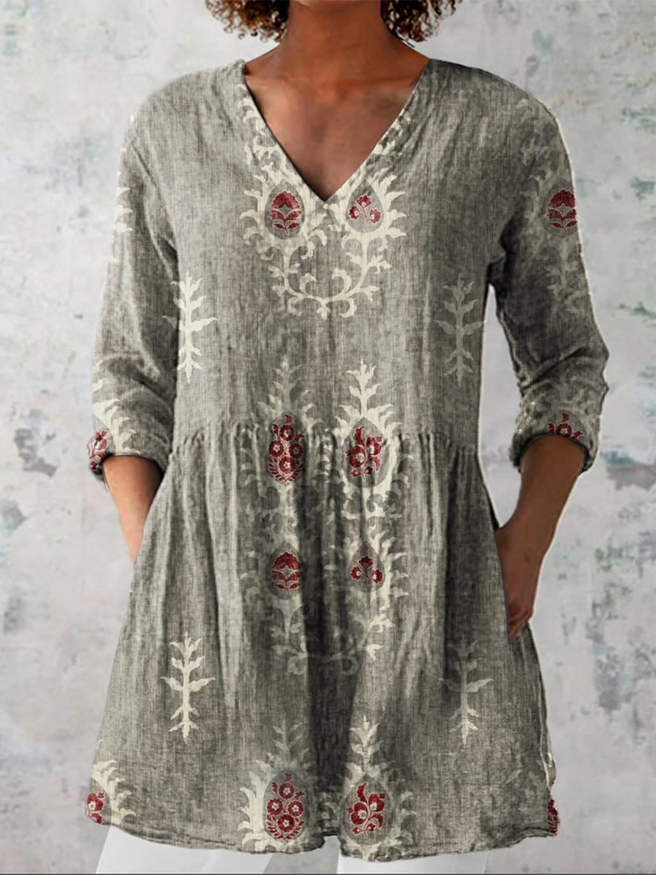 Blair | Long Blouse with Striking Pattern