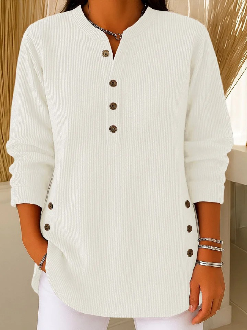 NEVA | BUTTON HENLEY TUNIC