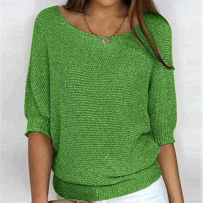 Roundelle | Three Quarter Sleeve Sweater