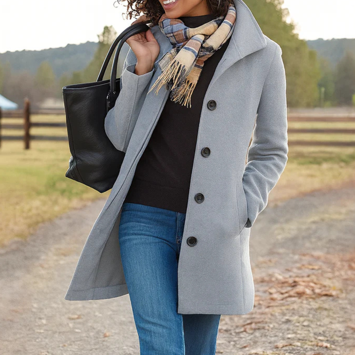 SERENA | HERITAGE BUTTON COAT FOR WOMEN