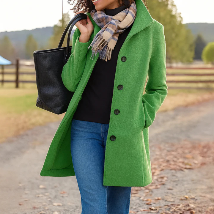 SERENA | HERITAGE BUTTON COAT FOR WOMEN