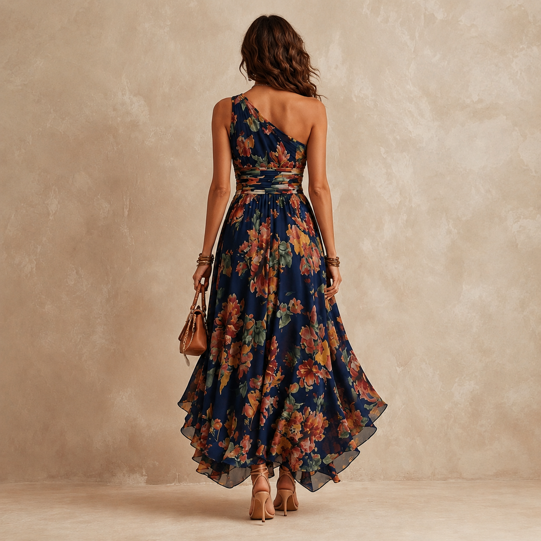 CELESTE | WATERCOLOUR FLORAL MAXI DRESS FOR WOMEN