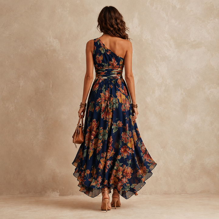 CELESTE | WATERCOLOUR FLORAL MAXI DRESS FOR WOMEN