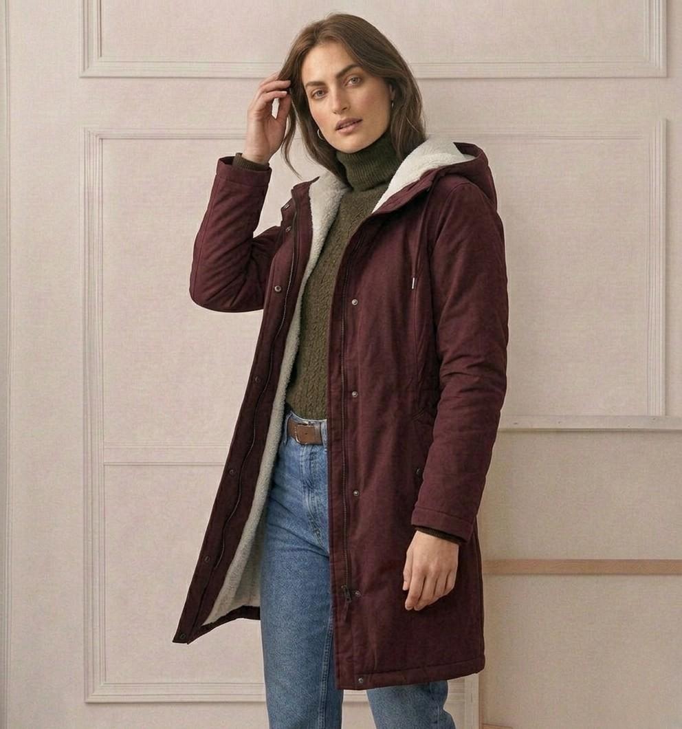 MARJORIE | HOODED WEATHER COAT FOR WOMEN