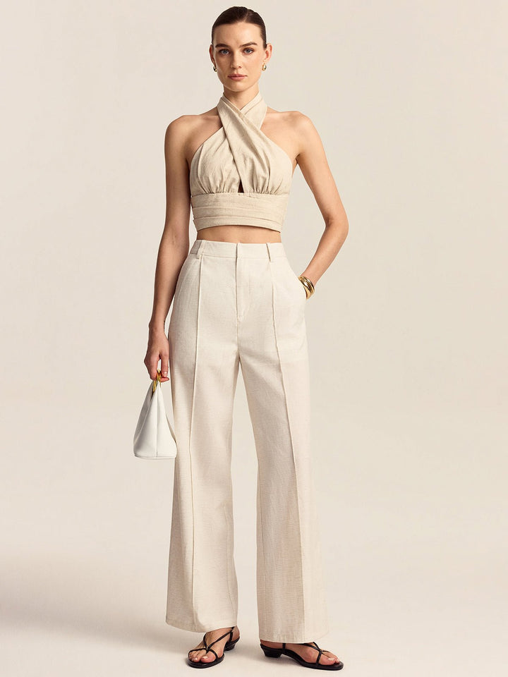 Tencel-Linen Blend Trousers