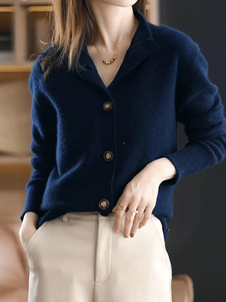 SOFIA | BUTTON FRONT KNIT CARDIGAN FOR WOMEN
