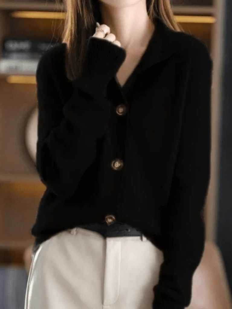 SOFIA | BUTTON FRONT KNIT CARDIGAN FOR WOMEN