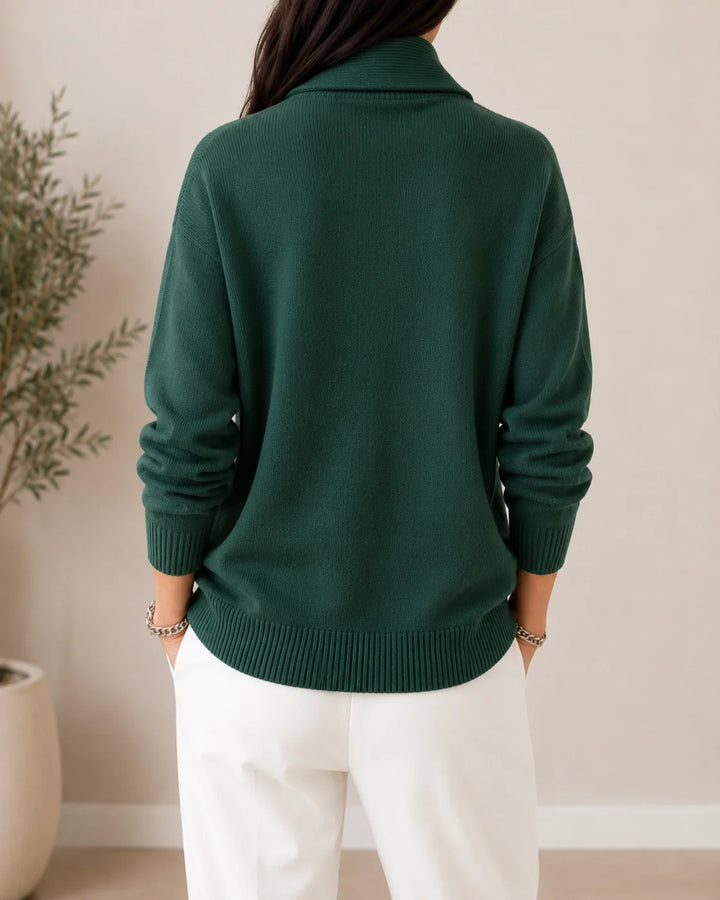 ANTONINE - SOFT V-NECK JUMPER FOR WOMEN