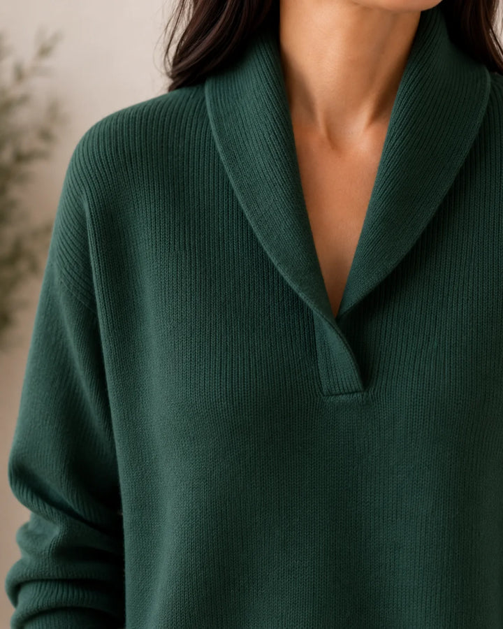 ANTONINE - SOFT V-NECK JUMPER FOR WOMEN