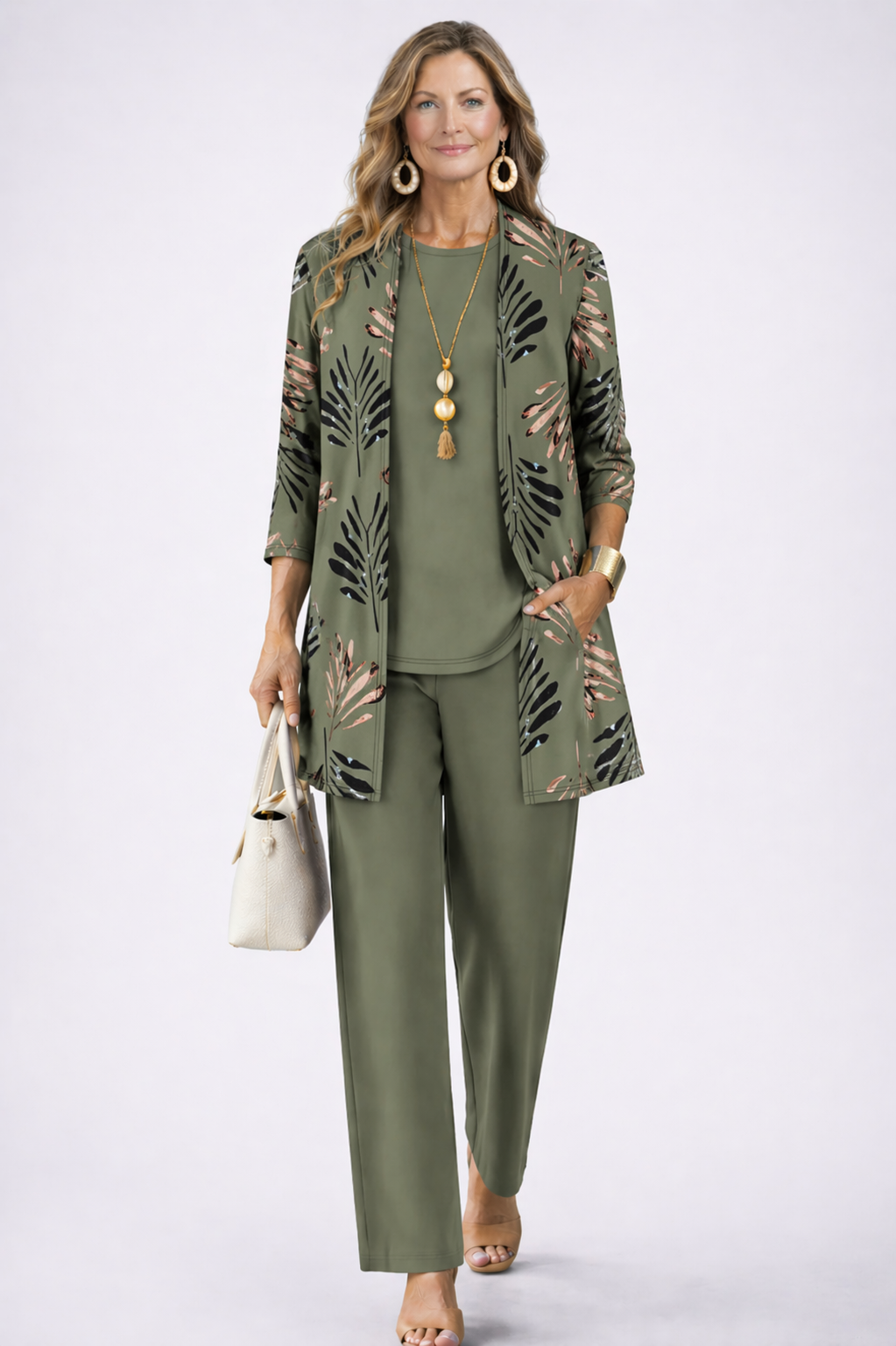 ELENA | THREE-PIECE WIDE-LEG SET FOR WOMEN