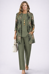 ELENA | THREE-PIECE WIDE-LEG SET FOR WOMEN